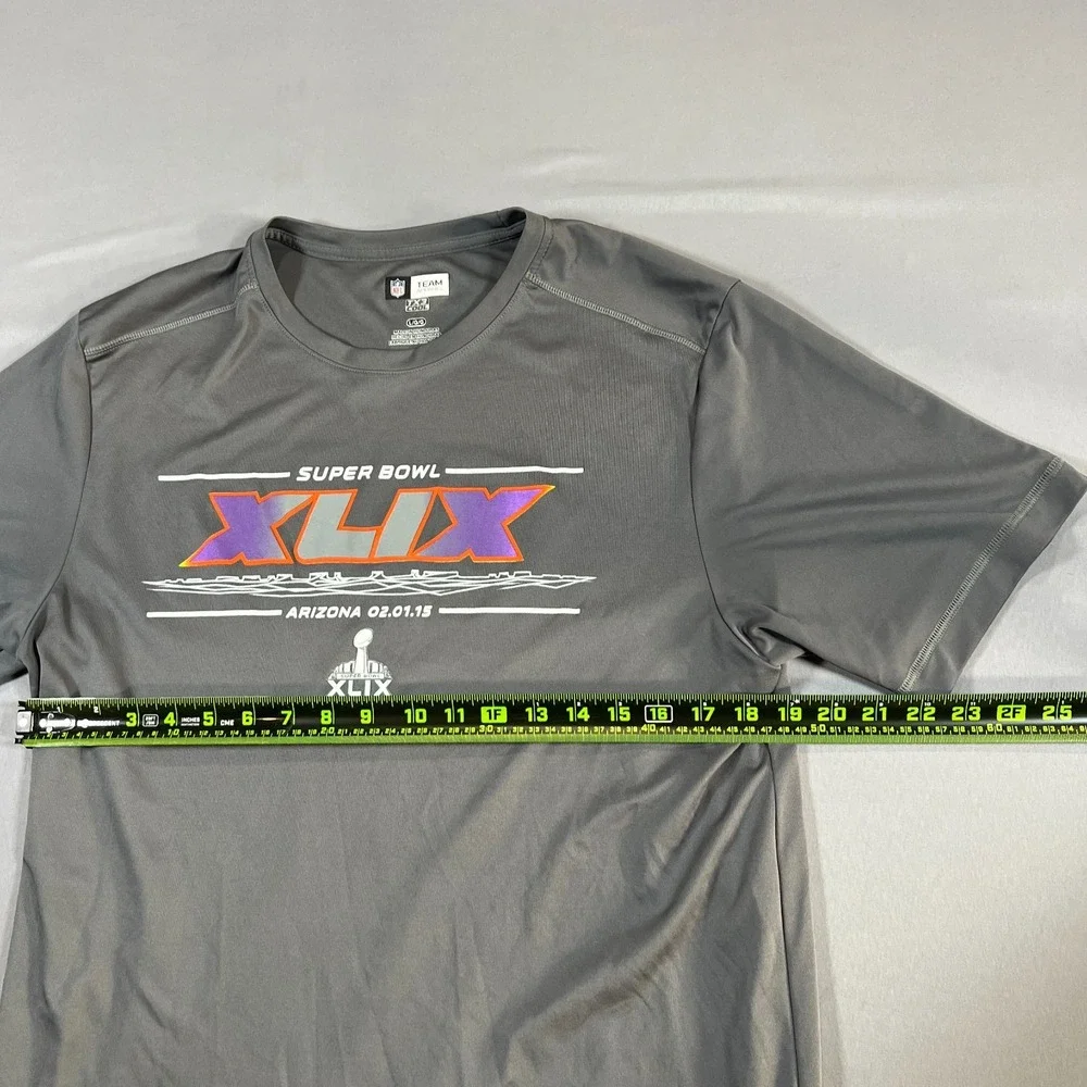 Nike T Shirt Mens Large Gray Tx3 Cool Super Bowl XLIX Arizona NFL Team Apparel